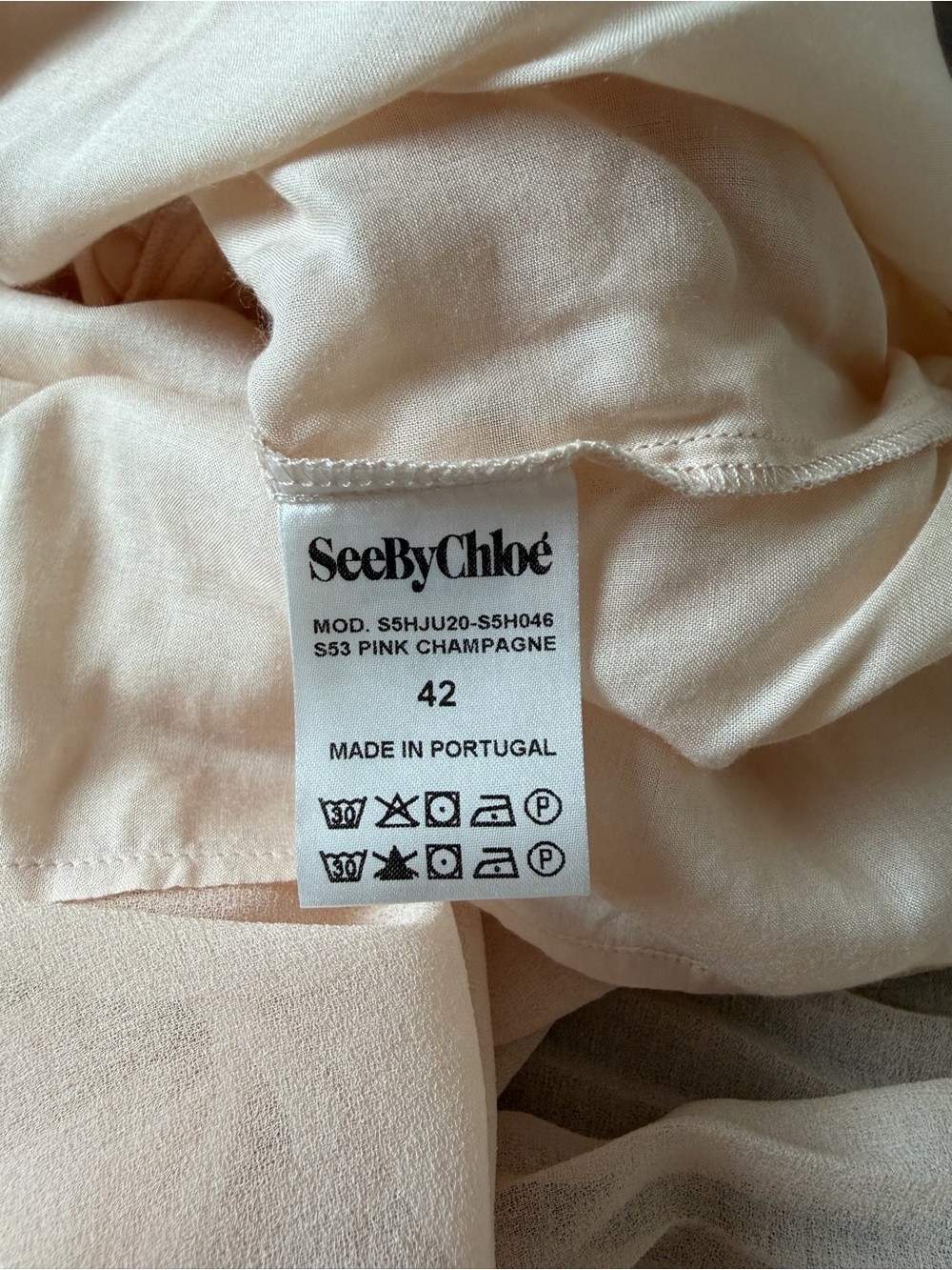 See by Chloé Pleated Georgette Chiffon Maxi Skirt FR42 - Picture 11 of 13